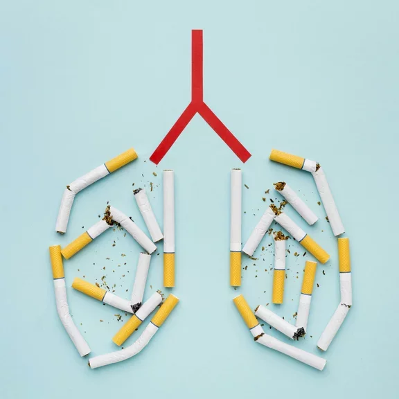 lung made by cigarettes