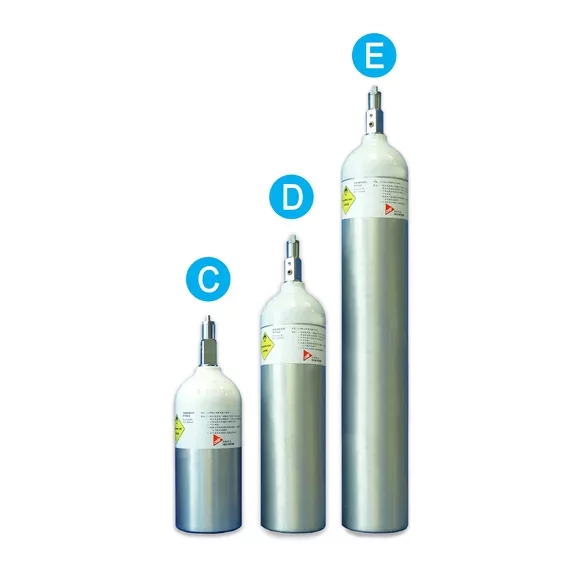A sample of oxygen cylinders